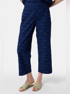 NWT Roller Rabbit Jemina Eyelet Kendall Pant in Navy size XS